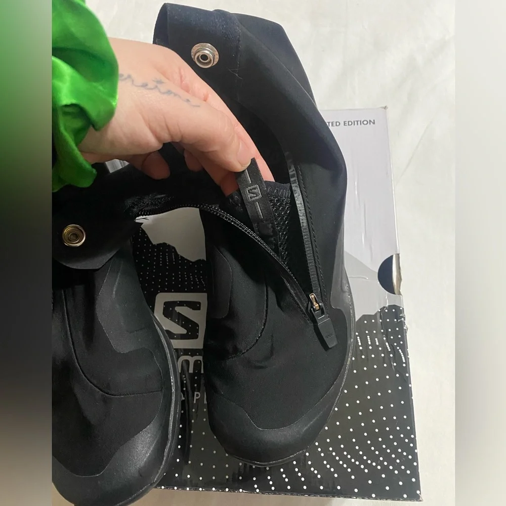 Comme Des Garçon x Salomon Logo Print High Top Sneakers - Picture 6 of 11